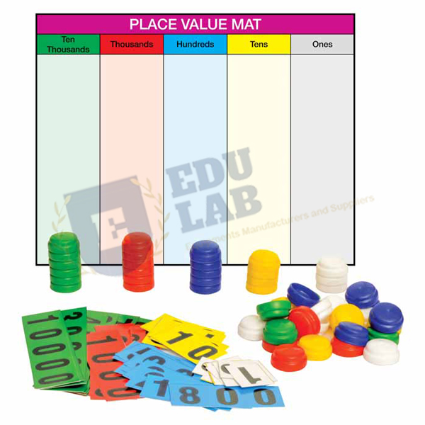 Place Value Mat with Stacking Counters