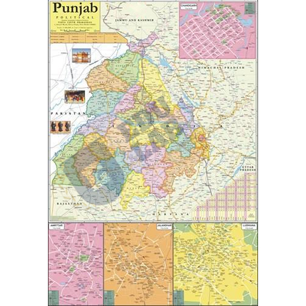 Punjab Political Map Chart