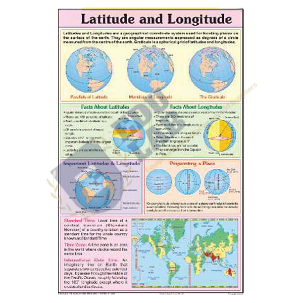 Latitude and Longitude Chart