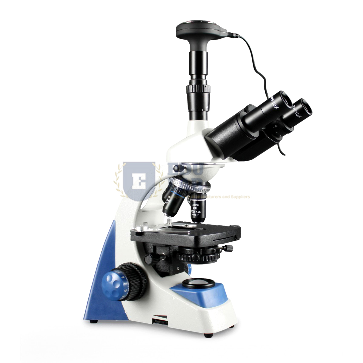 Digital Trinocular Microscope With LED Illumination