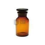 Bottle Reagent, W.M. Glass Amber Color